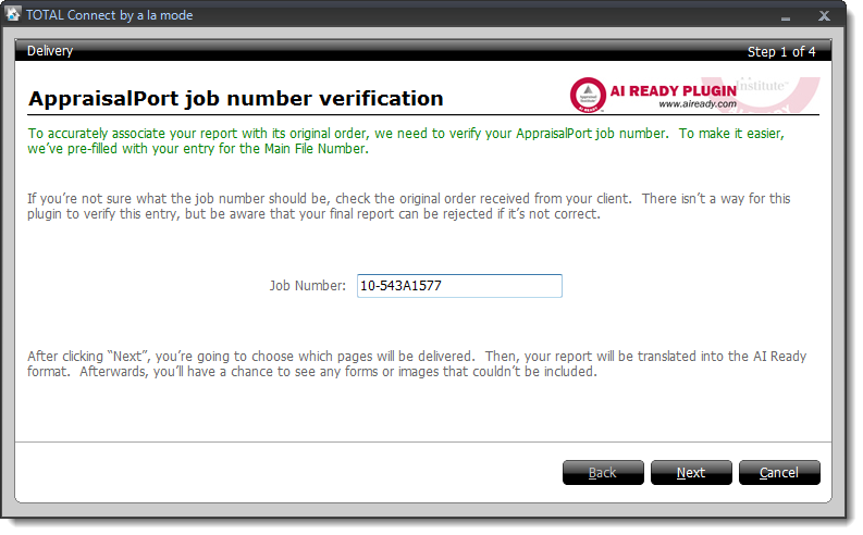 Enter Job Number