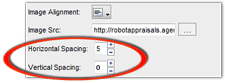 Vertical and Horizontal Spacing in Set Imange Properties