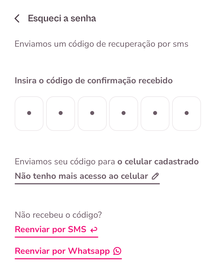 imagem exemplo da tela de esqueci a senha.