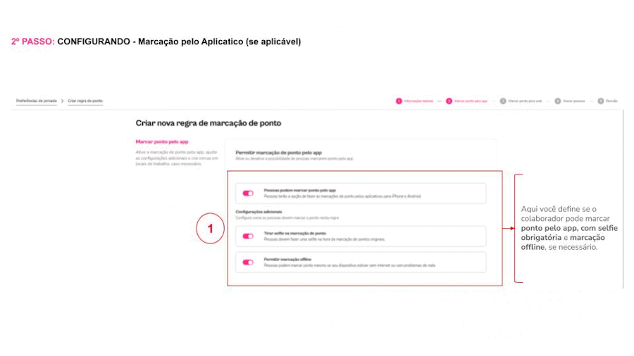 GIF - Passo a Passo Configuração de Marcação de Ponto via APP - Cerca Eletrônica