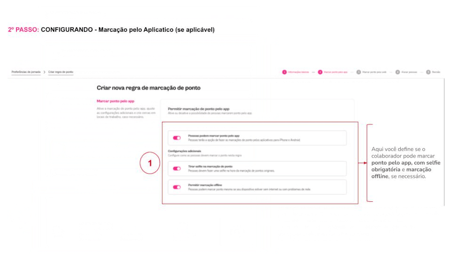 GIF - Passo a Passo Configuração de Marcação de Ponto via APP - Cerca Eletrônica