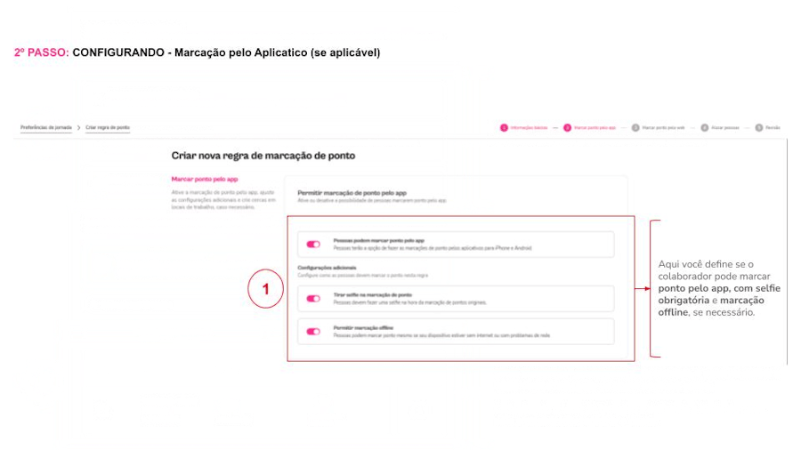 GIF - Passo a Passo Configuração de Marcação de Ponto via APP - Cerca Eletrônica