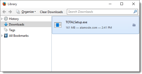 Double-click the setup file