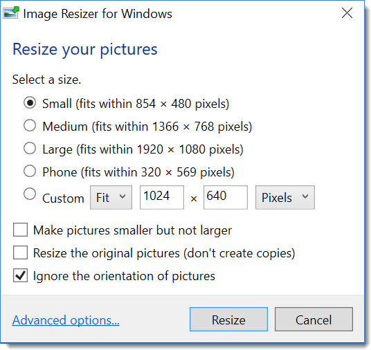 Resizer