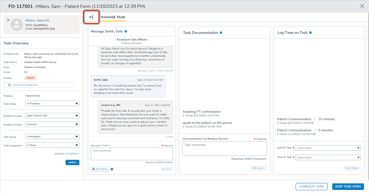 The General Queue task details - click to enlarge The General Queue task details