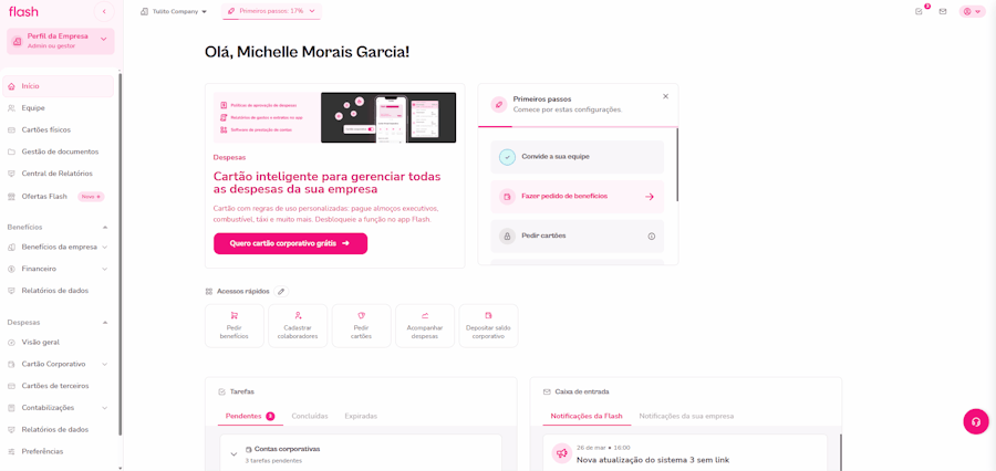 Acessar perfis de permissão opção 1: não estou na visão unificada de nenhuma tela