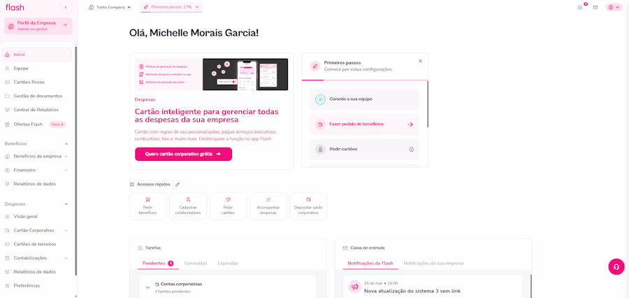 Acessar perfis de permissão opção 1: não estou na visão unificada de nenhuma tela