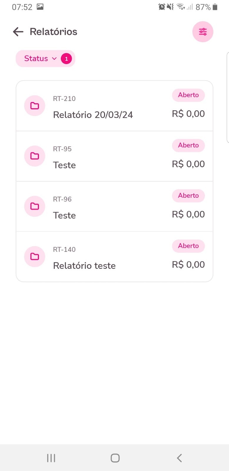 Imagem exemplo de relatórios exemplos.