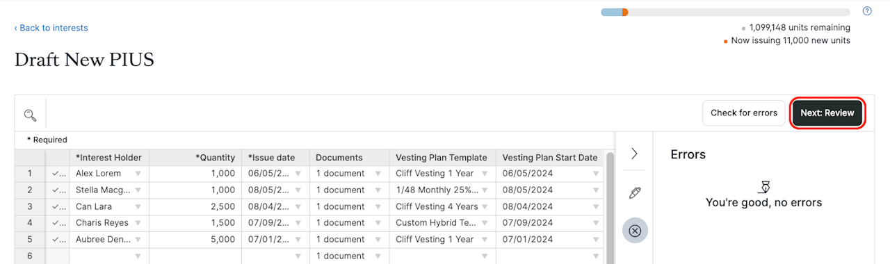 Check for errors - click to enlarge Check for errors