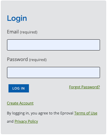 Image of the blank login screen.