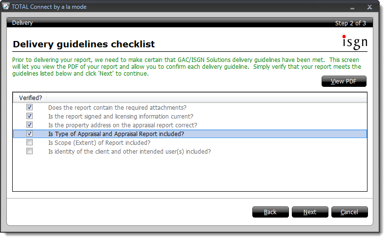 Delivery Guidelines Checklist