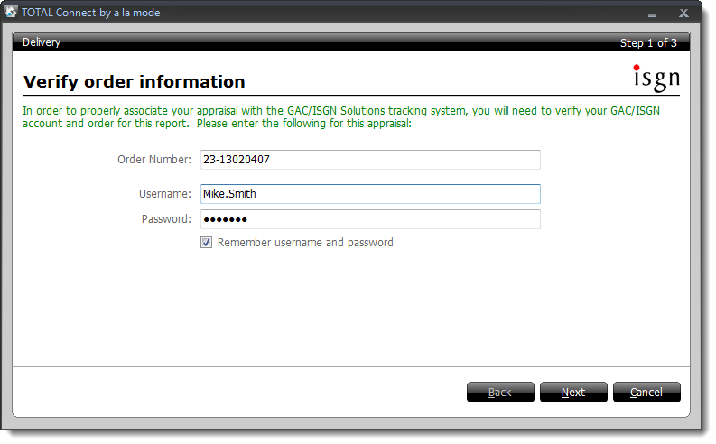 Verify Order Information
