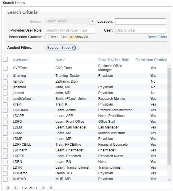The Apply User Profiles Search Users section - click to enlarge The Apply User Profiles Search Users section