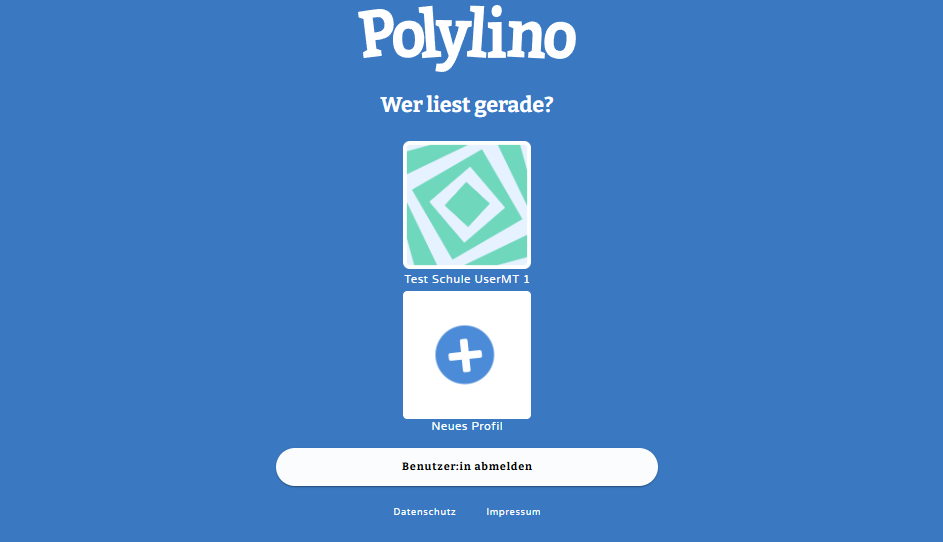 Profilseite - klicken Sie zum Vergrößern Profilseite