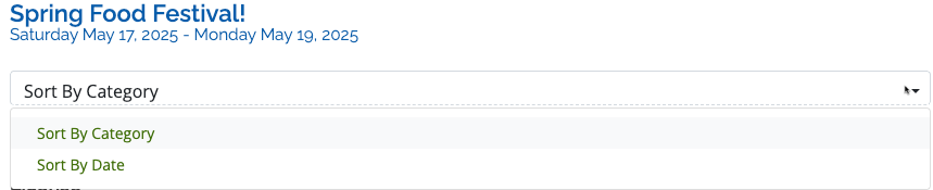 Documents log sort options shown - date and category.