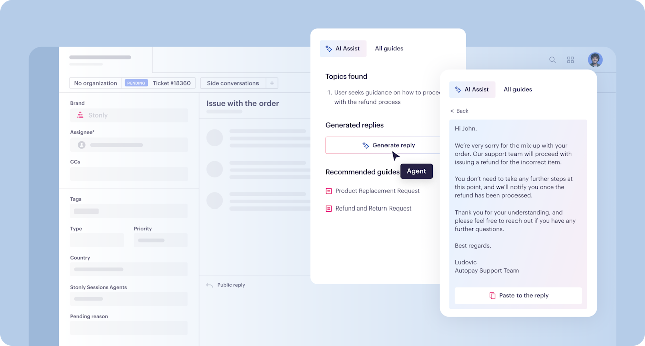AI Agent Assist - click to enlarge AI Agent Assist