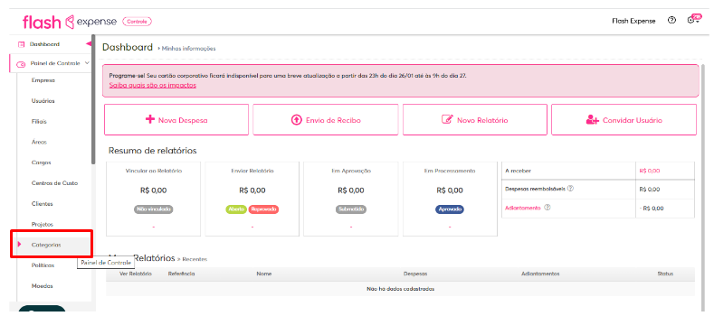 imagem da aba de categorias