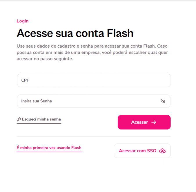Gif com o processo para receber o código acesso
