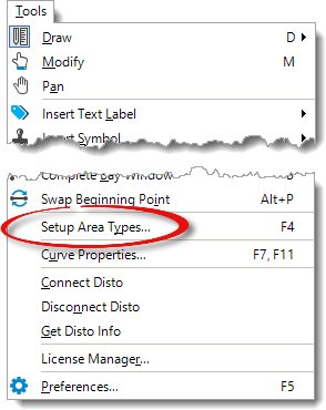 Setup Area Types