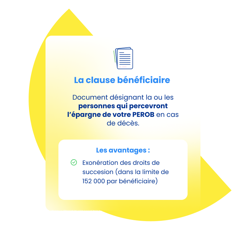 Description de la clause bénéficiaire - cliquez pour agrandir Description de la clause bénéficiaire