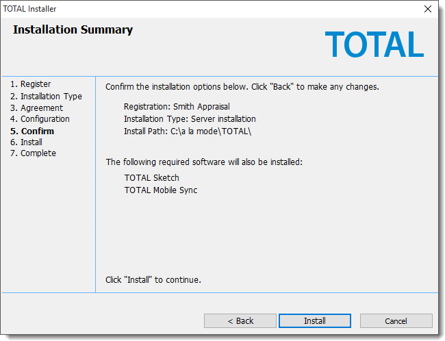 Installation Summary
