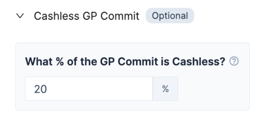 Cashless GP Commit