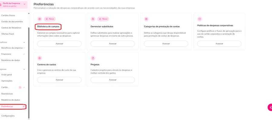 GIf com destaque para ativar etiqueta na plataforma