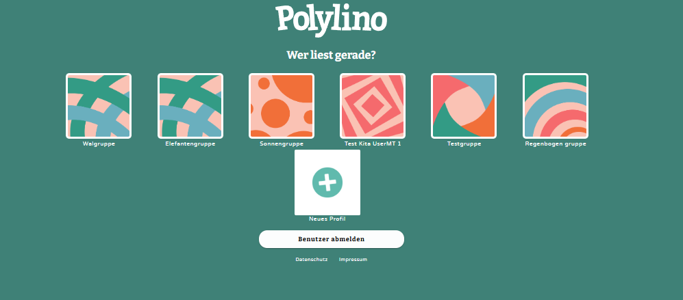 Profilseite - klicken Sie zum Vergrößern Profilseite