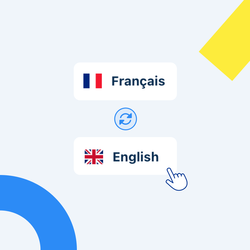 Changement de langue sur le compte Epsor - click to enlarge Changement de langue sur le compte Epsor