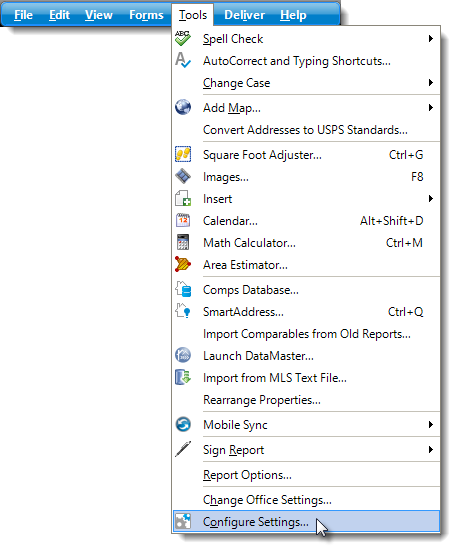 Configure Settings