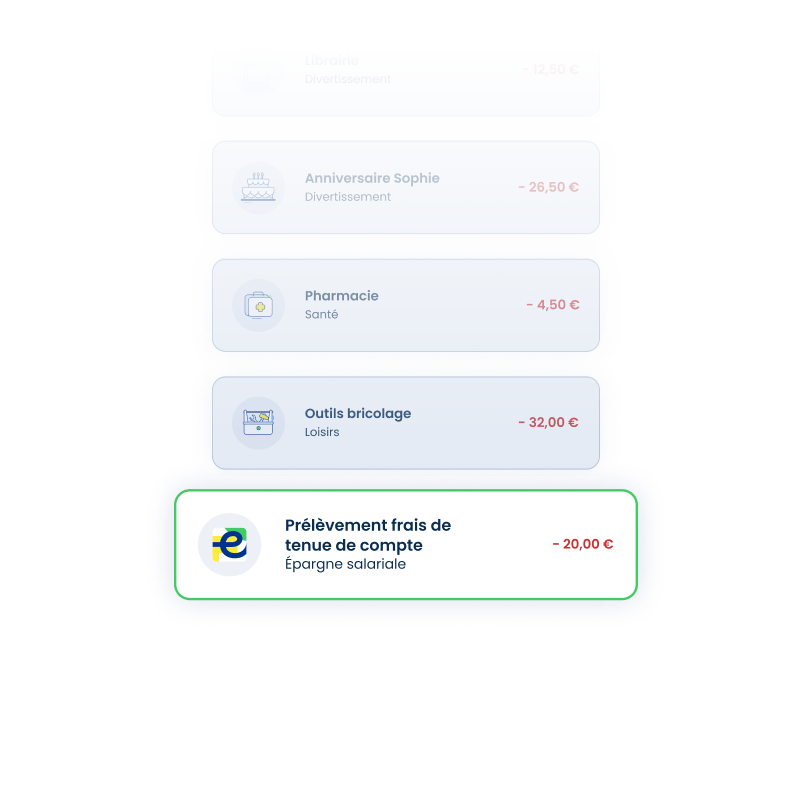 Prélèvement frais de tenue de compte - click to enlarge Prélèvement frais de tenue de compte