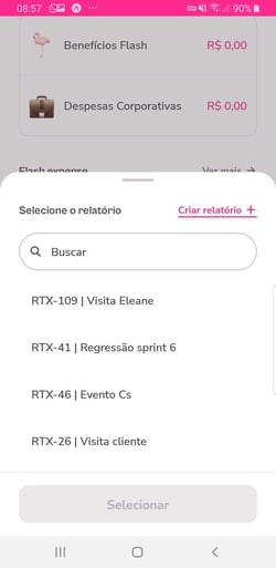 imagem exemplo de relatórios já criados