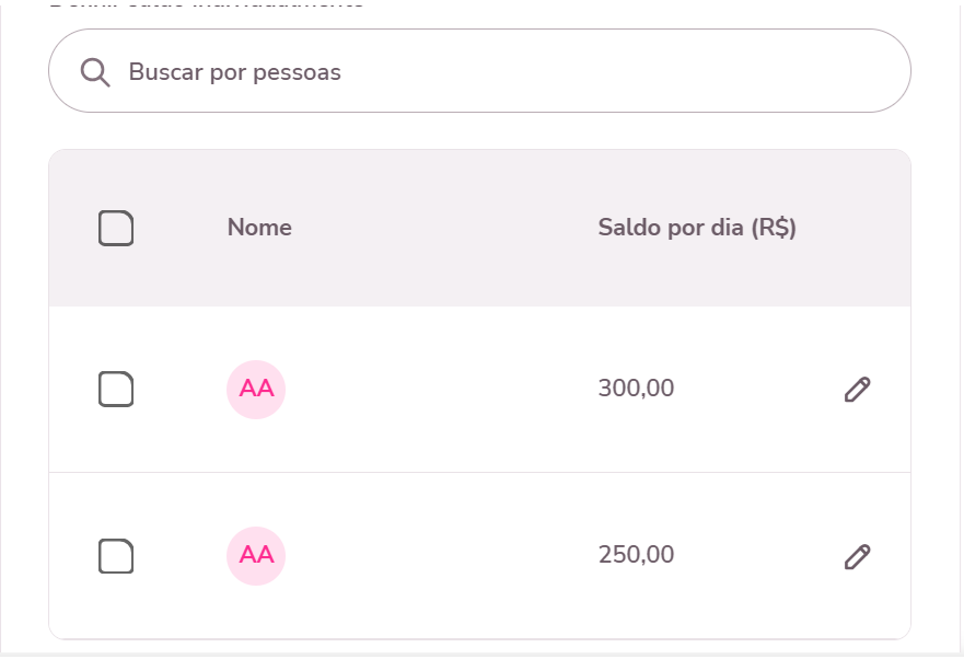 imagem com valores de beneficios exemplos