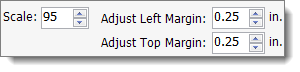Scale and Margin Settings