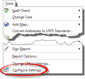 Configure Settings