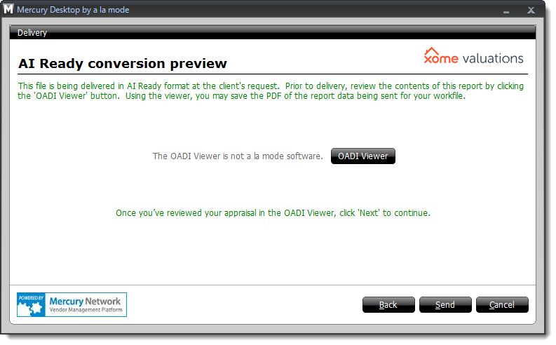 Launch OADI Viewer