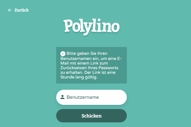 Gib dann deinen Benutzernamen ein und lass dir einen neuen Passwortlink per E-Mail zusenden. - klicken Sie zum Vergrößern Gib dann deinen Benutzernamen ein und lass dir einen neuen Passwortlink per E-Mail zusenden.