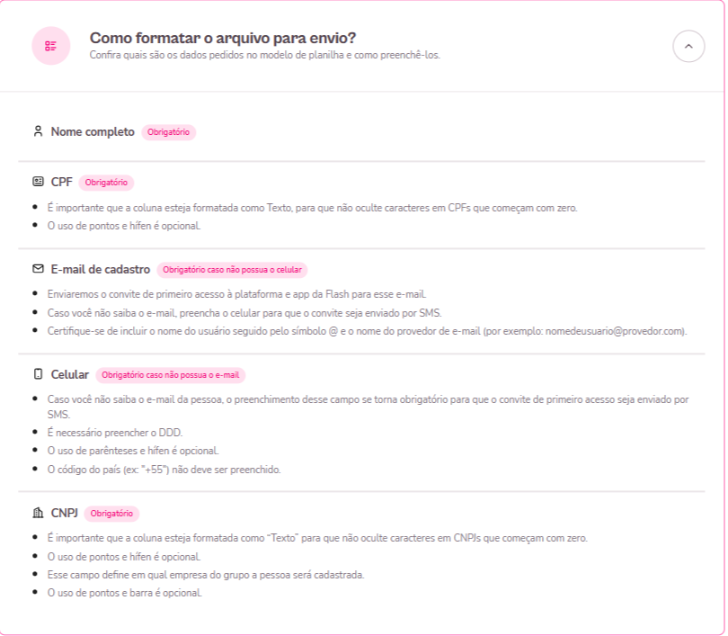 Imagem exemplo com pontos de atenção modelo Flash