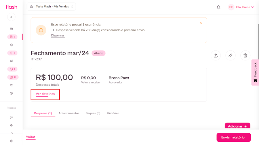 Imagem exemplo da opção fechamento com foco em detalhes.