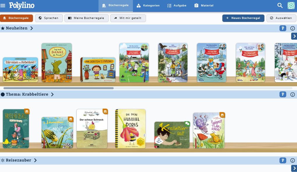 Bücherregale - klicken Sie zum Vergrößern Bücherregale