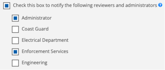 Image showing the people selected to receive a notification about the comment.
