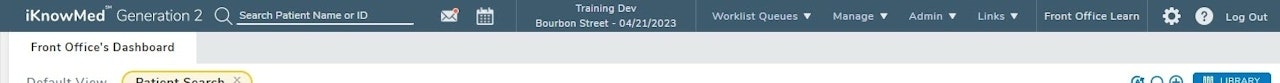 The iKnowMed Menu Bar - click to enlarge The iKnowMed Menu Bar