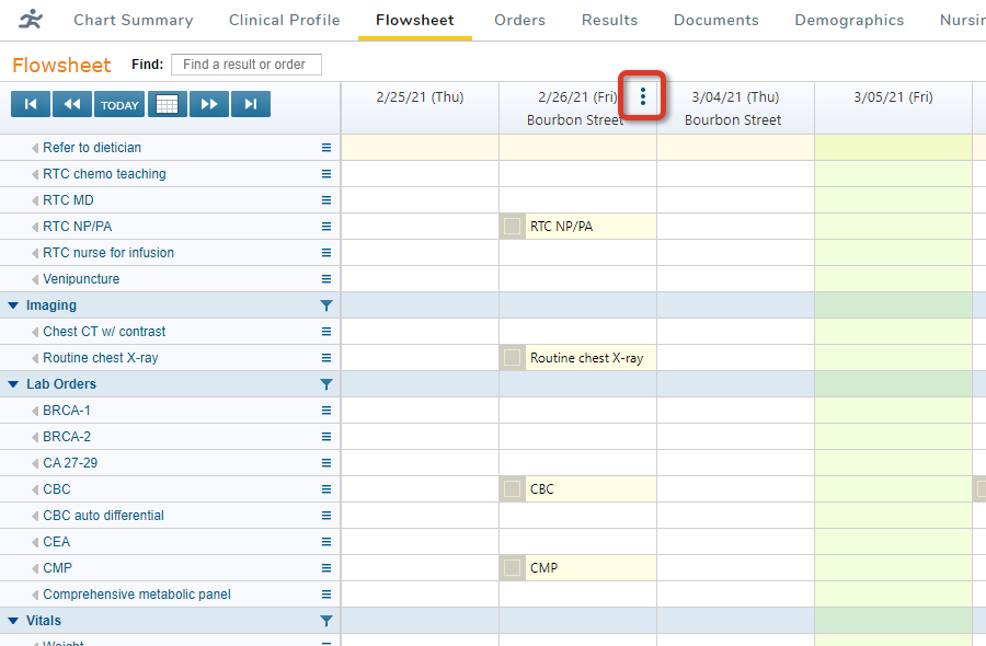 The Flowsheet with Column Options highlighted - click to enlarge The Flowsheet with Column Options highlighted