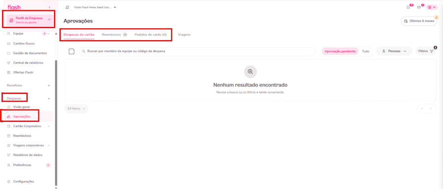 Imagem mostra passo a passo do fluxo de aprovação pela plataforma Flash.