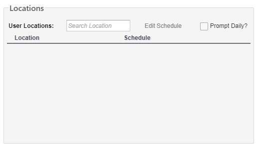 The Locations section under the Permissions tab when editing a user account - click to enlarge The Locations section under the Permissions tab when editing a user account