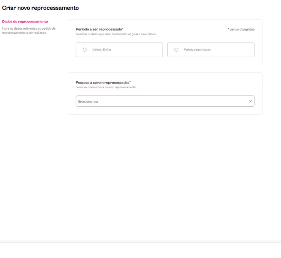 Gif com destaque para opção de reprocessamento de verbas