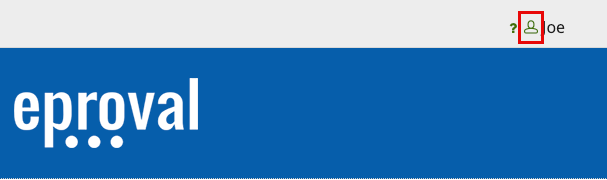 The person icon highlighted in the top right of the browser button.