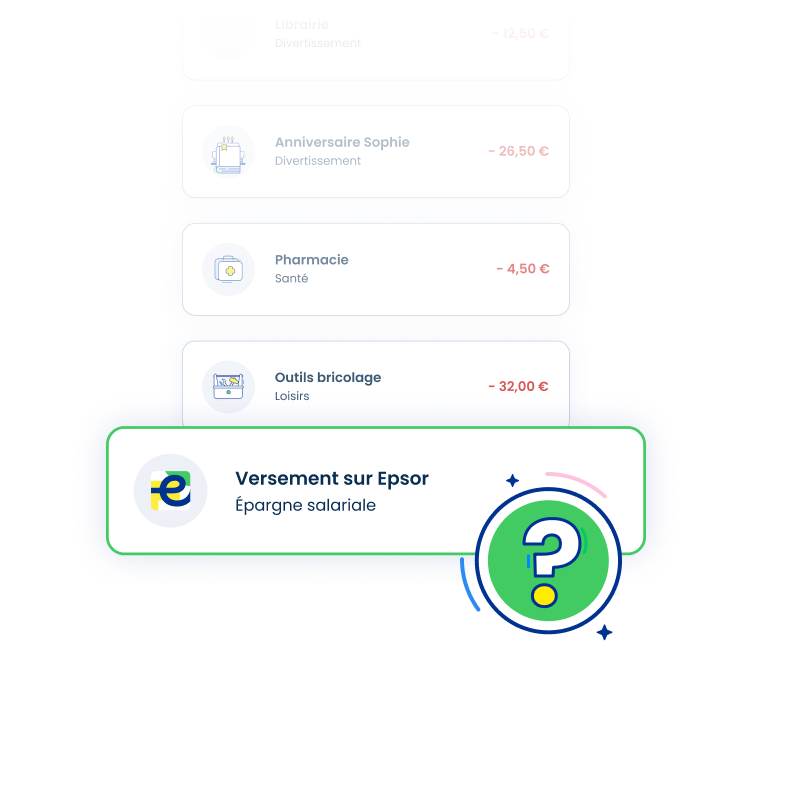 Versement d'une prime sur un plan d'épargne - click to enlarge Versement d'une prime sur un plan d'épargne