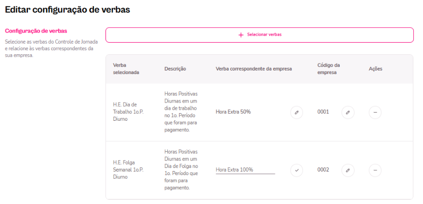 Imagem do menu de configurações de edição de regras