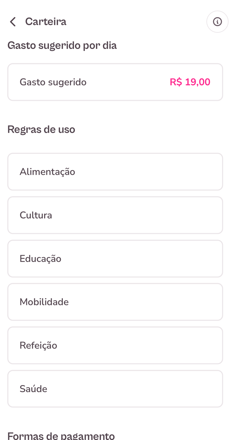 imagem exemplo das categorias de beneficios